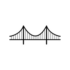 bridge icon isolated on transparent background.