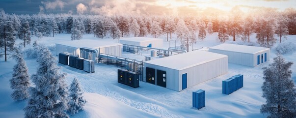 Fototapeta premium Advanced Mechanism Showcasing Innovative Eco Energy Storage Solutions for Sustainable Future