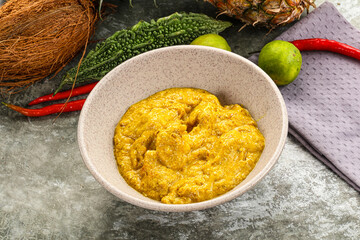 Inchian cuisine - chicken cashew curry