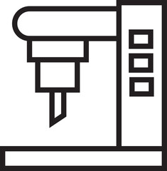 CNC Robotic Machine Icon
