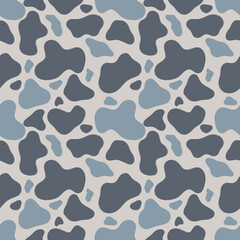  Seamless multicolored cow print vector pattern.