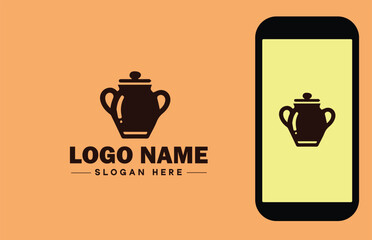 Kitchenware Brand icon Cookware brand Kitchen utensil manufacturer Culinary equipment label flat logo sign symbol editable vector