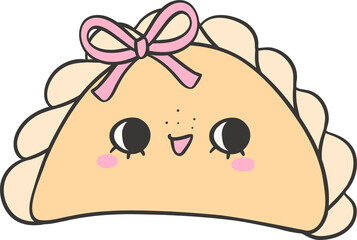 Cute Pan Dulce Empanadas Characters Girly Mexican Sweet Cartoon Doodles