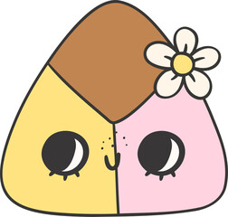 Cute Pan Dulce Characters Girly Mexican Sweet Cartoon Doodles