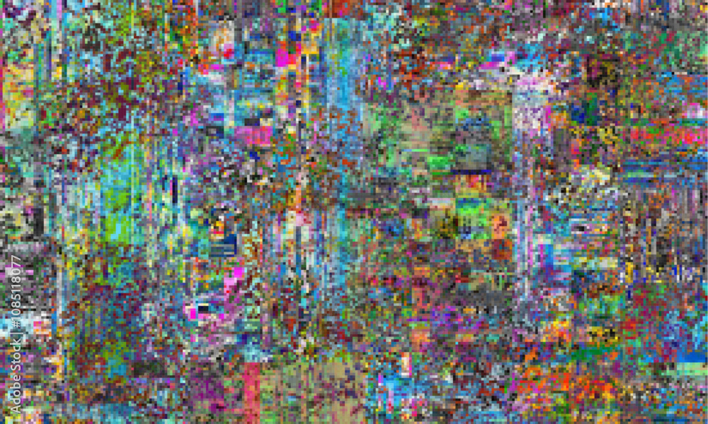 Poster glitch camera effect. retro vhs background. old video template. no signal. static tv noise, bad tv s
