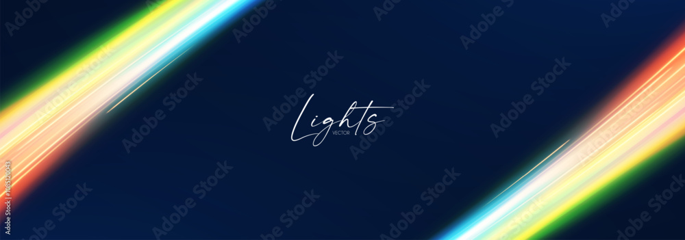 Canvas Prints motion light effect. shining magic background and liquid speed light.