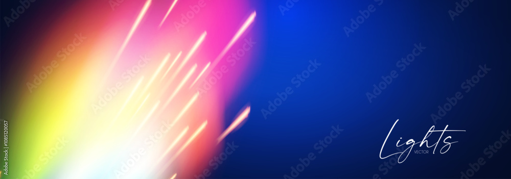 Canvas Prints motion light effect. shining magic background and liquid speed light.