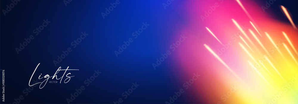 Canvas Prints motion light effect. shining magic background and liquid speed light.