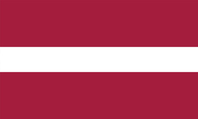 Fototapeta premium Latvia National Flag vector icon. Flag design of Latvia.