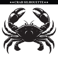 Crab silhouette vector illustration design
