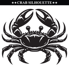 Crab silhouette vector illustration design