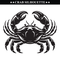 Crab silhouette vector illustration design