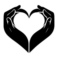 Best Heart Glow silhouette illustration