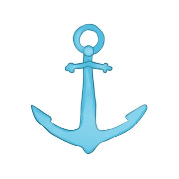 the ship's anchor icon is blue on a white background