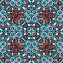 Seamless square carpet pattern. The texture is abstract. The background is abstract endless