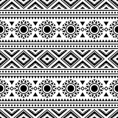 Geometric Ethnic Seamless Pattern Texture design vector 0120A4