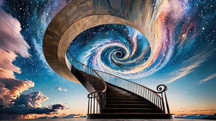 spiral staircase leading to