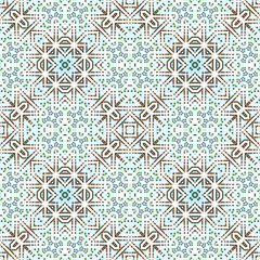Fototapeta premium Seamless square carpet pattern. The texture is abstract. The background is abstract endless