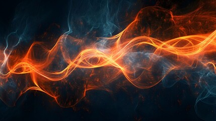 Fototapeta premium Exploring dynamic electric swirls in motion