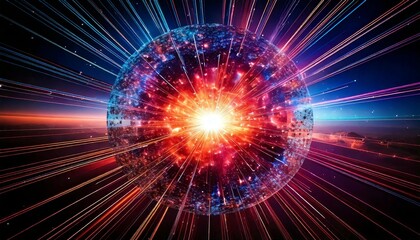 Vibrant Energy Burst in Cosmic Sphere