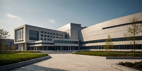 modern school building, Generative AI