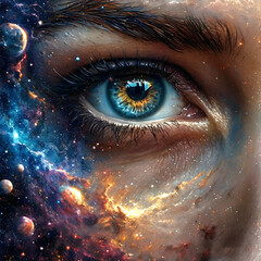 Abstraktion Das Auge der Unendlichkeit 1х1. Hintergrund für das Design 2.