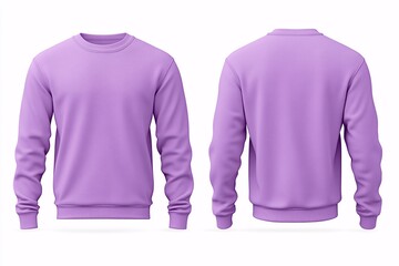 Soft periwinkle crewneck sweater with cozy fit for: Soft periwinkle crewneck sweater designed for a cozy fit