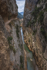 On the route called Congost de Mont-rebei