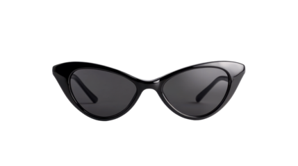 Classic cat-eye sunglasses in a sleek black design perfect for summer outings and stylish events during the day