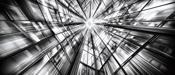 Abstract Glass Building Facade.