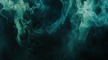Obraz premium A blue smokey background with a greenish tint
