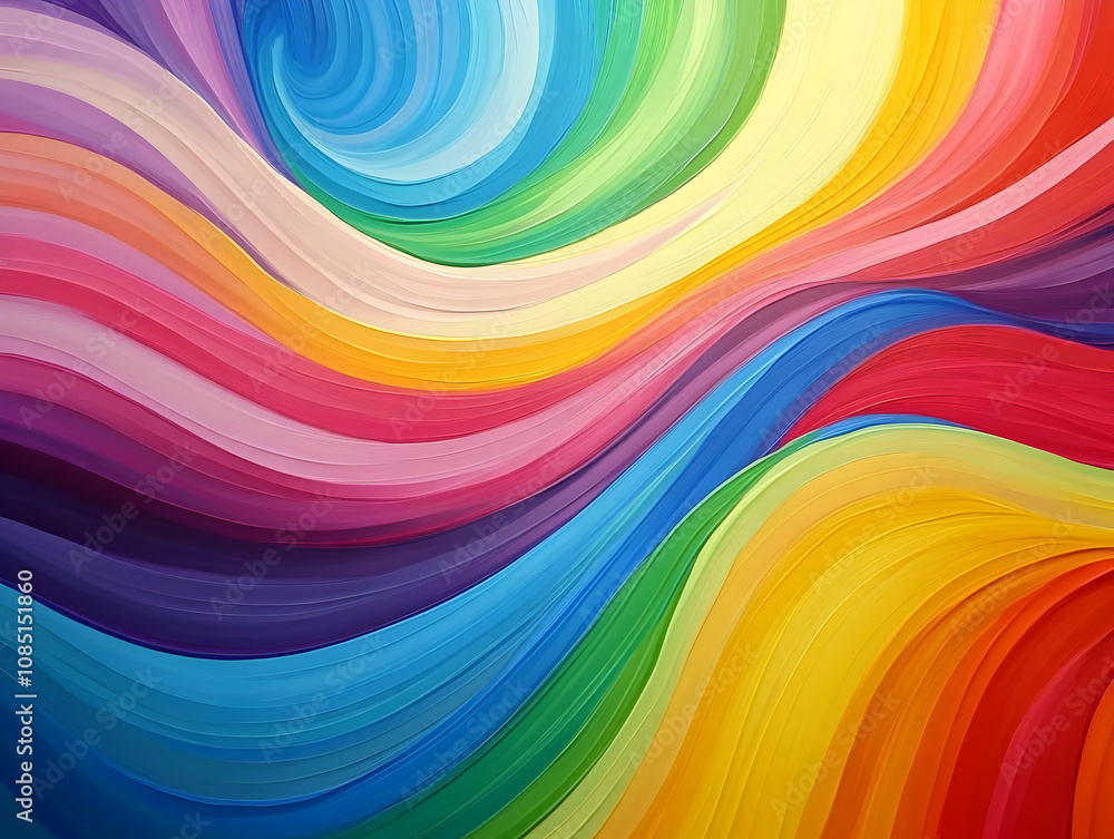 Poster a vibrant swirl of colors creating a dynamic, abstract composition.