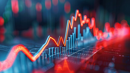 A visual metaphor of a financial roller coaster representing market ups and downs