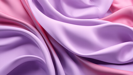 Obraz premium A purple and pink fabric with a pattern of swirls