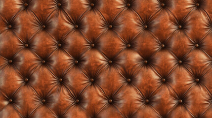 Fototapeta premium Brown Leather Texture with Quilted Design