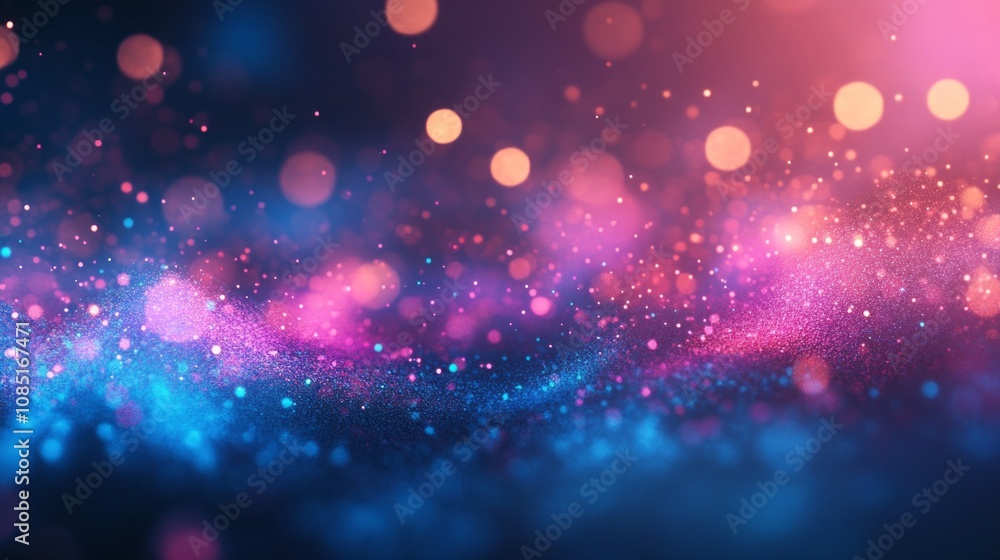 Poster a colorful background with many small dots