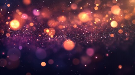 Beautiful Bokeh Background with Soft Glowing Lights and Colorful Sparkles in an Abstract Design for Creative Projects and Decorative Use