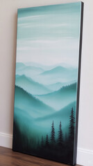 Tranquil Soft Gradient of Majestic Mountains