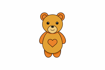 teddy bear icon a charming and simple design.eps