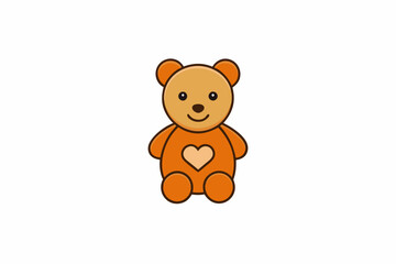 teddy bear icon a charming and simple design.eps