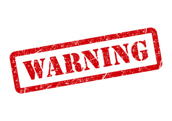 Warning stamp symbol, label sticker sign button, text banner vector illustration .