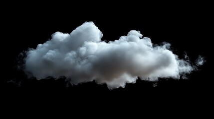 Isolated smoke cloud, drifting upward, with transparent edges, high detail 