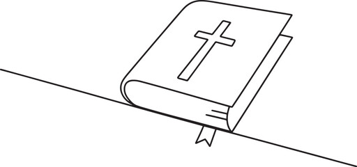 Bible in Continuous Line Art