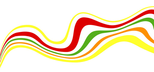 Abstract background with colored lines on white background