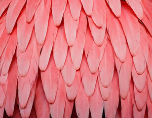 Obraz premium Pink Flamingo Feathers Texture Close Up