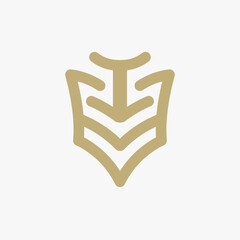 game logo in the form of a shield or sword
