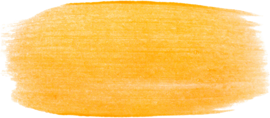 Orange brush stroke isolated on white background