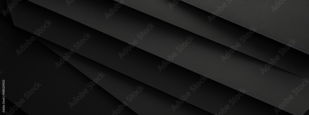 Poster black background with clean lines for design. banner template with white space in the center for tex