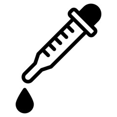 Dropper icon.  pipette icon. Laboratory analysis sign. Vector illustration.