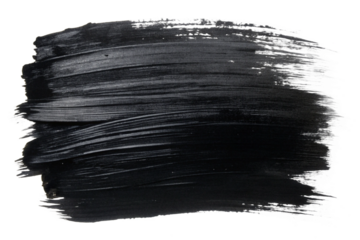 Black brush Stock on isolated background